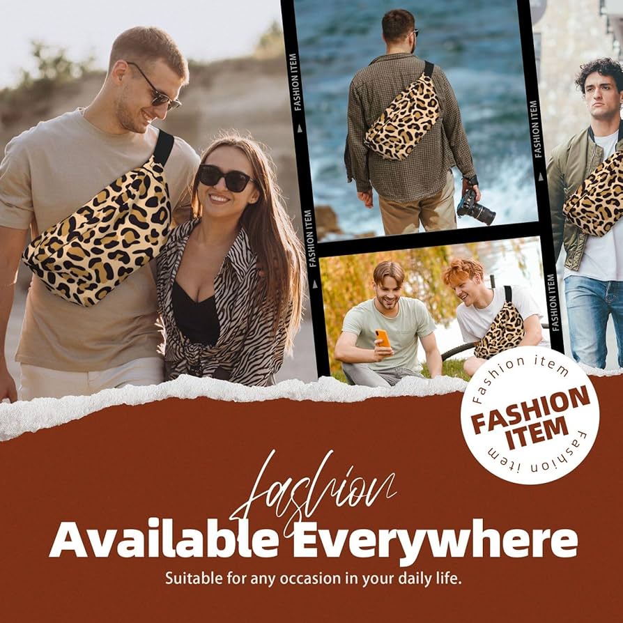 Amazon.co.jp: ボディバッグ 豹柄 ヒョウ柄 紋 ウエストバッグ