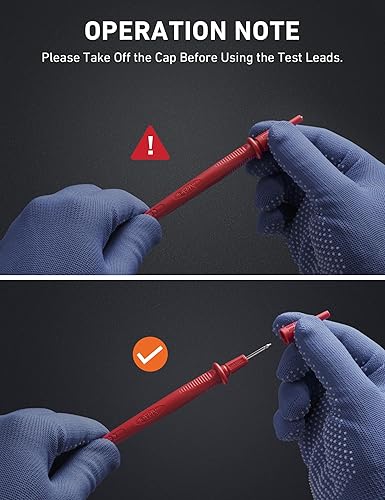 Miniatura 7 de Multímetro digital AstroAI multímetro de hasta 6000conteos con medición de verdadero valor eficaz y rango manual o automático mide voltaje corriente