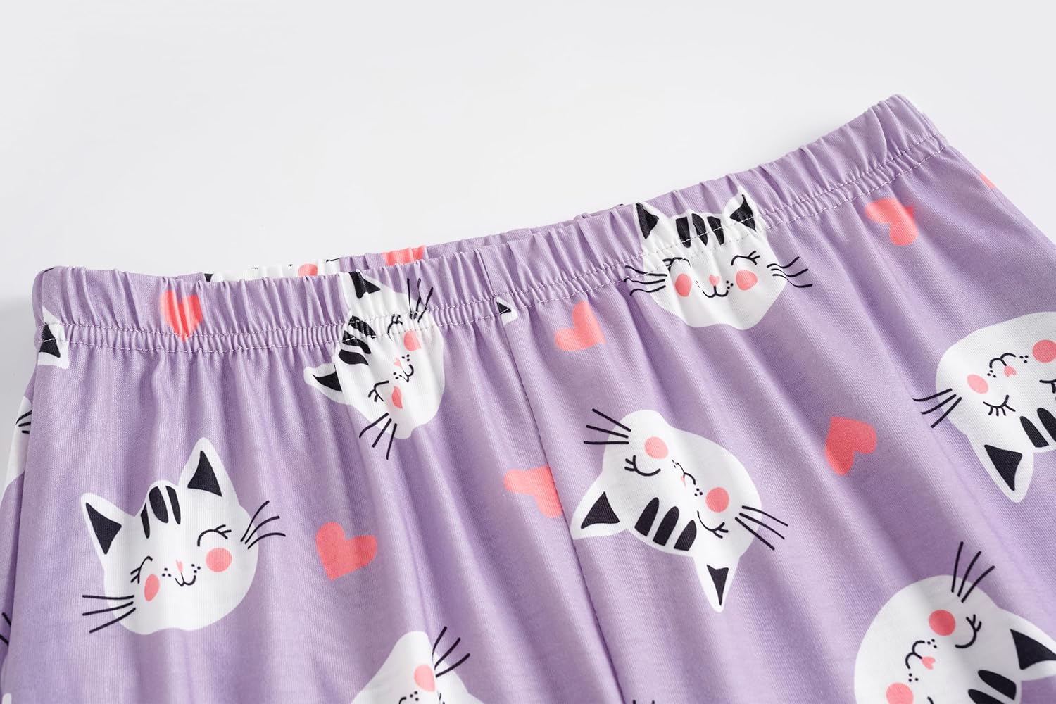 Vopmocld Big Girls Long Sleeve Long Pants Pajama Sets Cute Patterns Jammies Cotton Blend Wavy Sleepwear with Pockets - Image 5