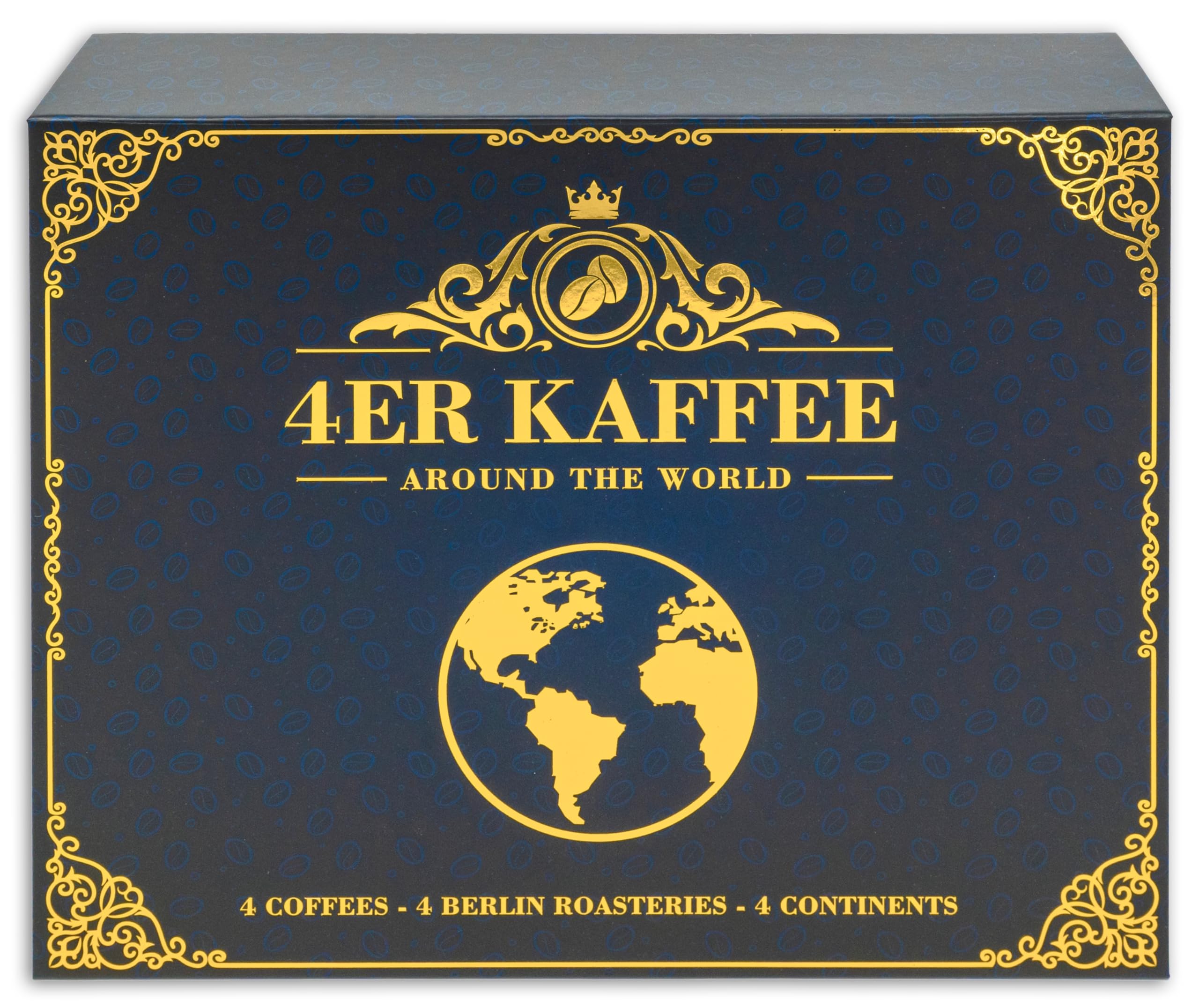 Kaffee Geschenk-Set 4 Berliner Kaffeeröstereien Around The World 4 Single Origin Kaffees 4 Kontinente Kaffeebohnen Probierset