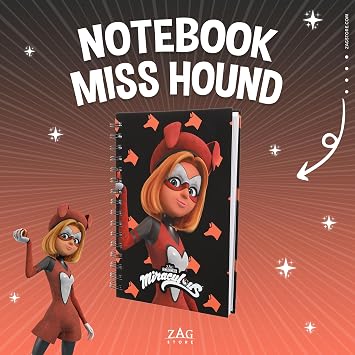 ZAG STORE - Miraculous Ladybug - Miss Hound Super Hero Notebook