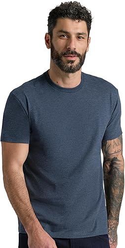 True Classic Camiseta de Manga Corta con Cuello Redondo para Hombre, 1 Unidad - 