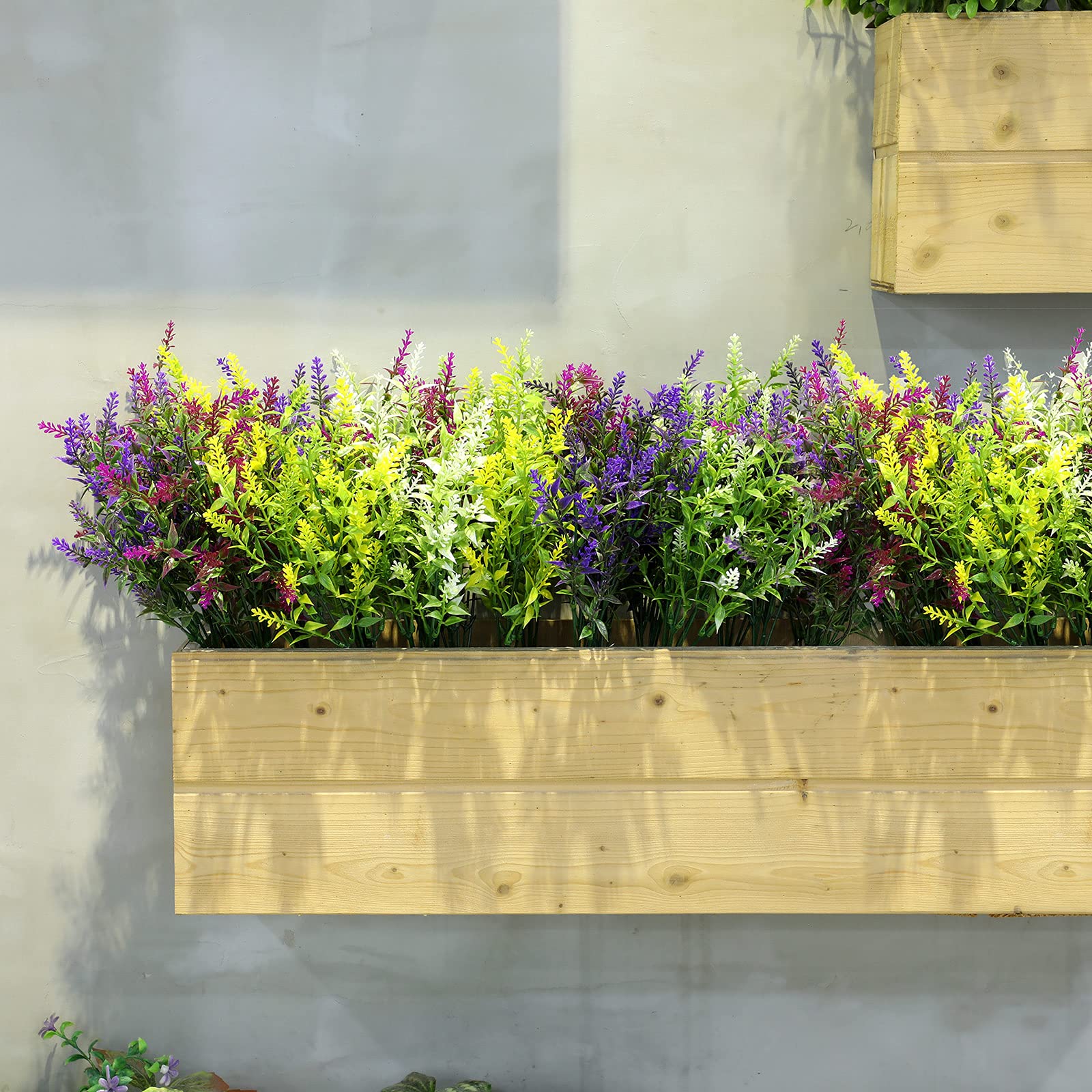 24 Fasci Di Fiori Artificiali Per Esterni, Non Sbiadiscono, In Finta