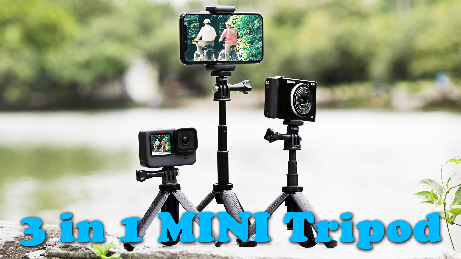 Taisioner Mini Selfie Stick & Stativ Set - Kompatibel Mit GoPro Und Handys Für Outdoor-Abenteuer