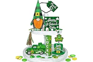Adorable St. Patrick's Day Tiered Tray Decor for Festive Celebrations