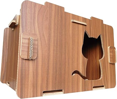 Amazon にゃんボールマンションneo 木目調 1個 ハウス おもちゃ
