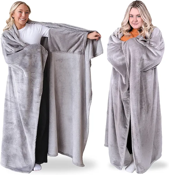 Super Blanky Wearable Blankets for Women, Adult Wearable Blanket Men, Top Christmas Gifts for Women, Wife Birthday Gift Ideas