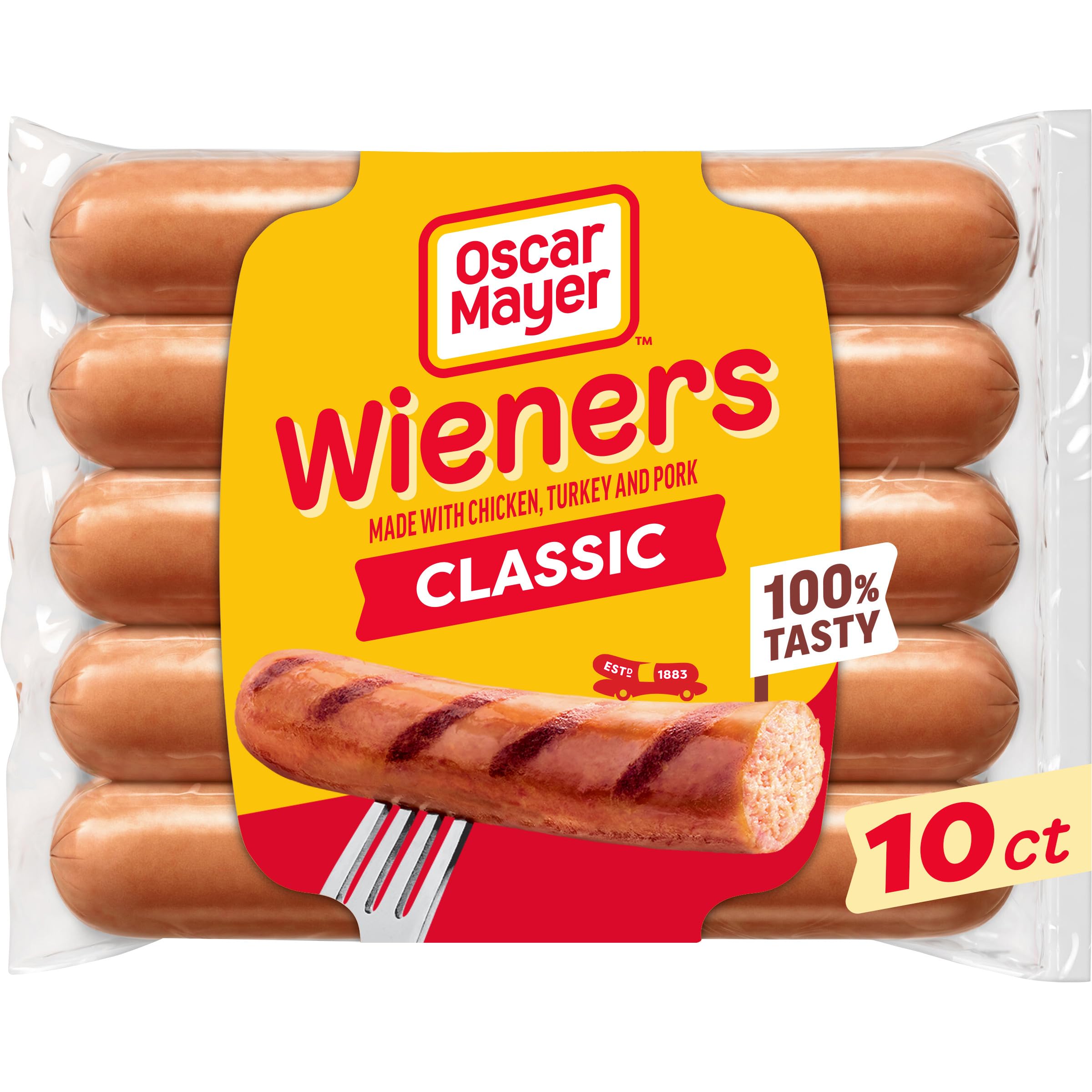 Oscar Mayer Classic Wieners Hot Dogs 10 ct Pack