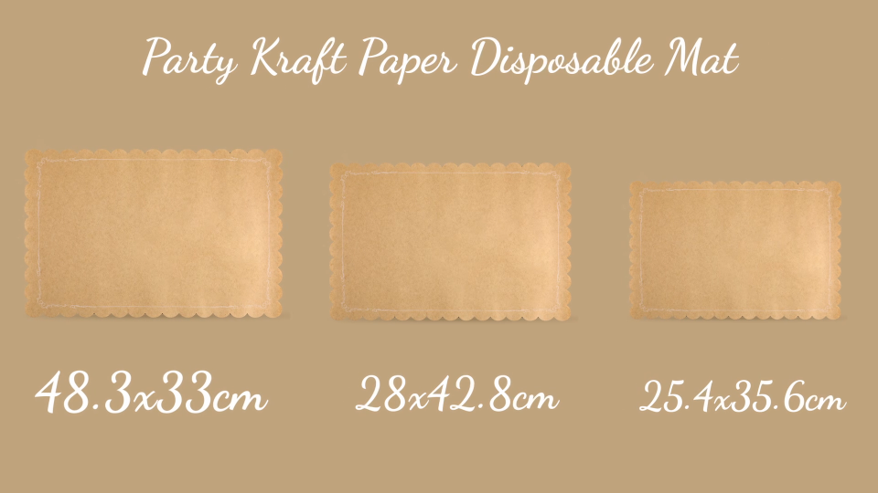 Amazon.com: 200 Pcs Disposable Brown Kraft Paper Place Mats Paper