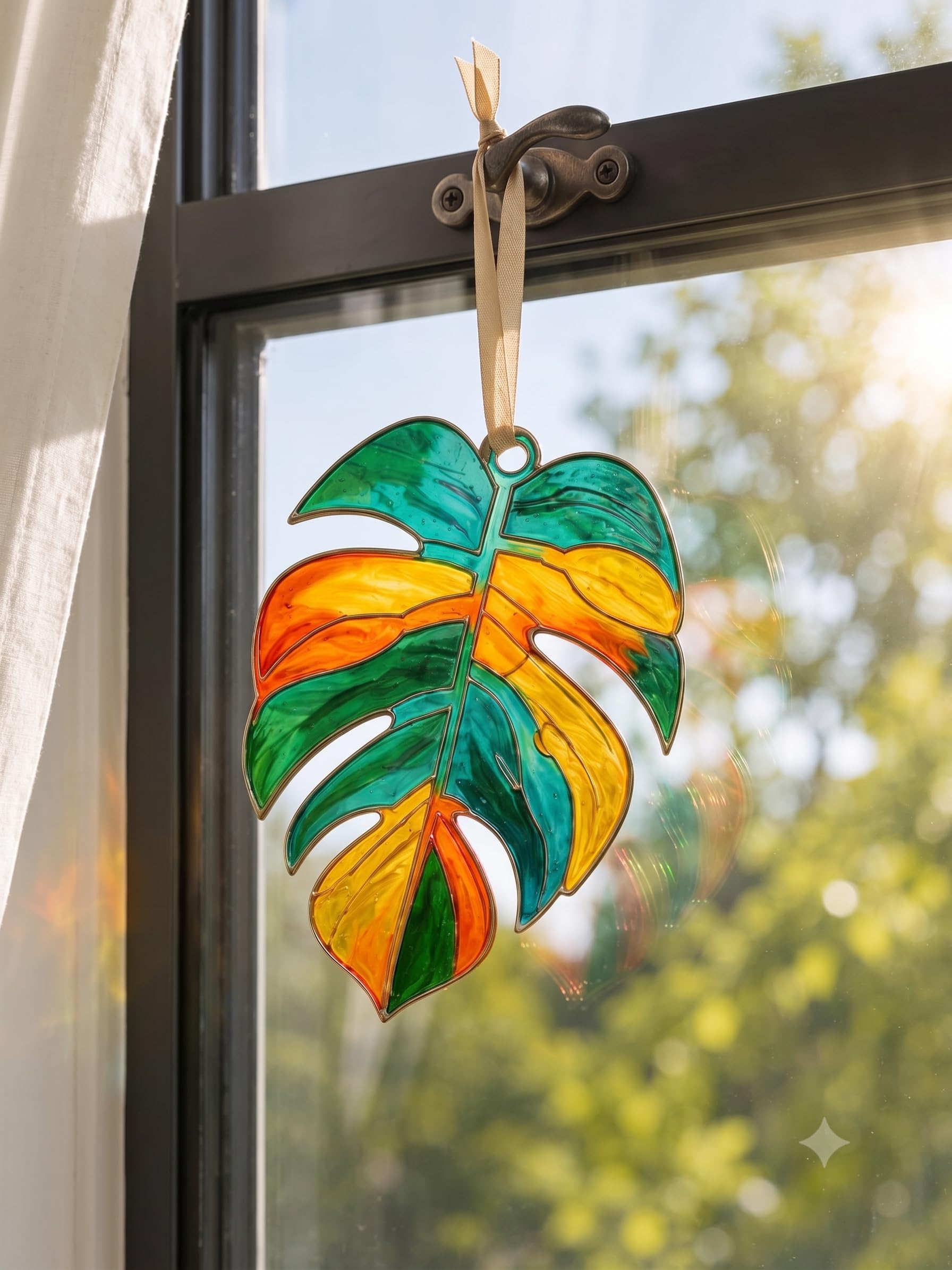 Leaf Suncatcher Craft Kit | Window Hanging Decoration Craft for Kids, Adults & Beginners | Complete DIY Activity for Home Decor, Creative Return Gifts & Hobby Kit-image-15