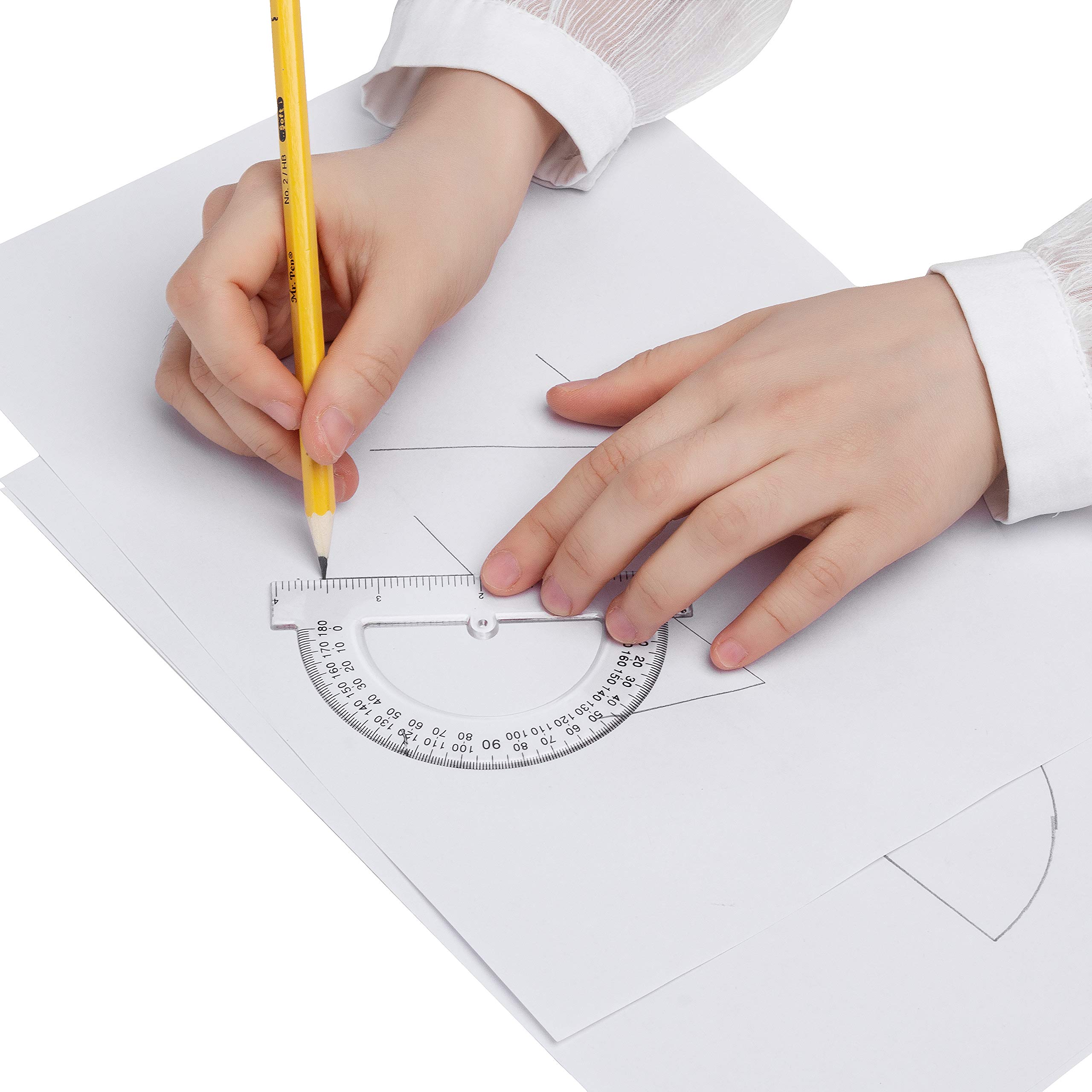 Mr. Pen Small Protractor, 4 Inch Protractor, Pack of 3, Protractor