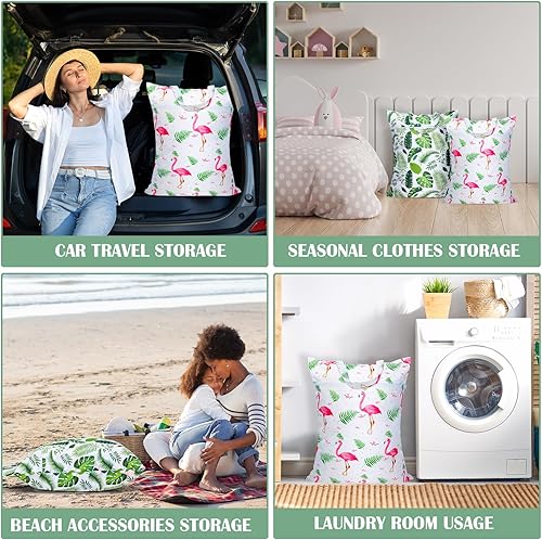 Miniatura 6 de Bolsa grande de lavandería de viaje impermeable con asa, bolsa de ropa sucia lavable para viajes, bolsa húmeda y seca, bolsa de entrenamiento para