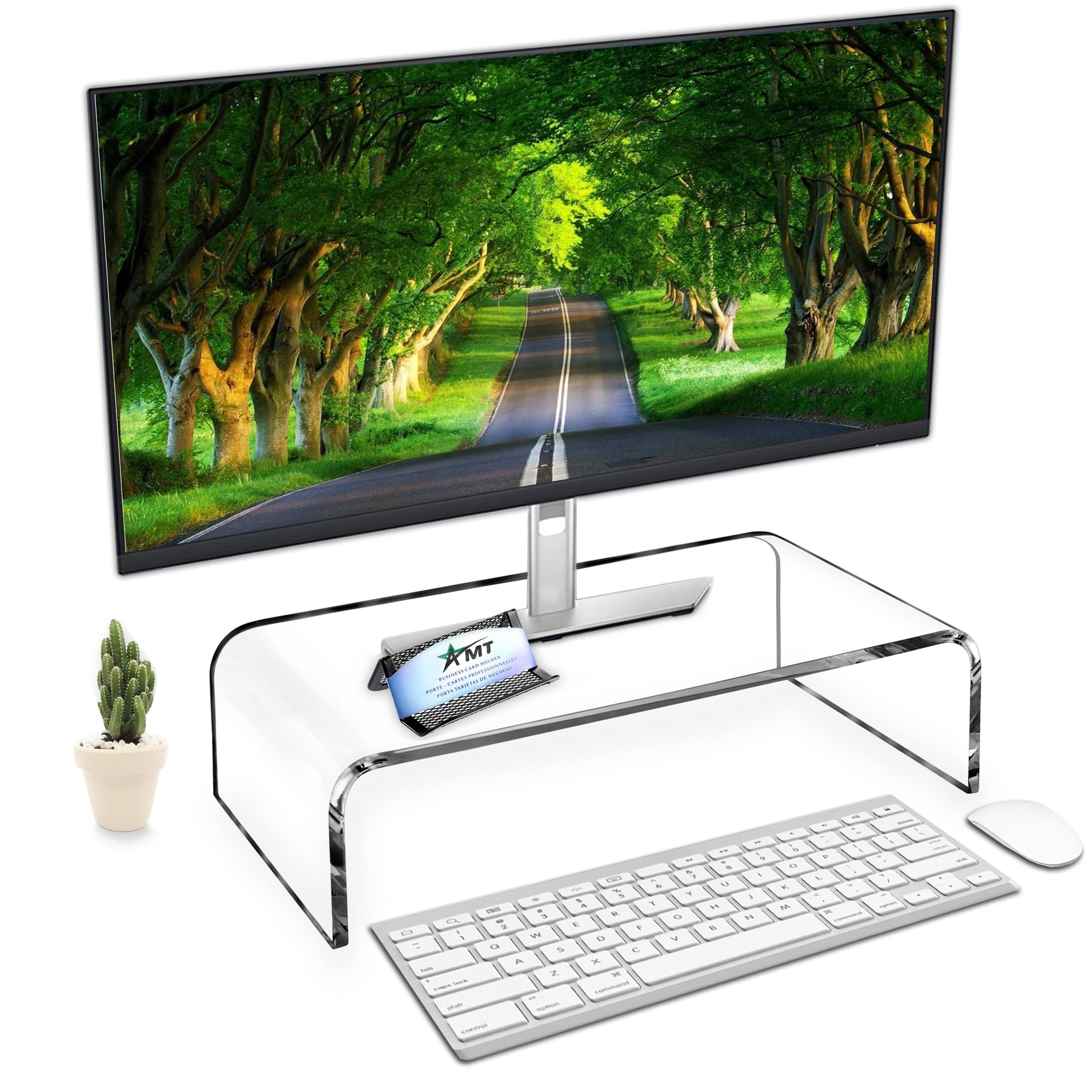 AMT 16-Inch Acrylic Monitor Stand