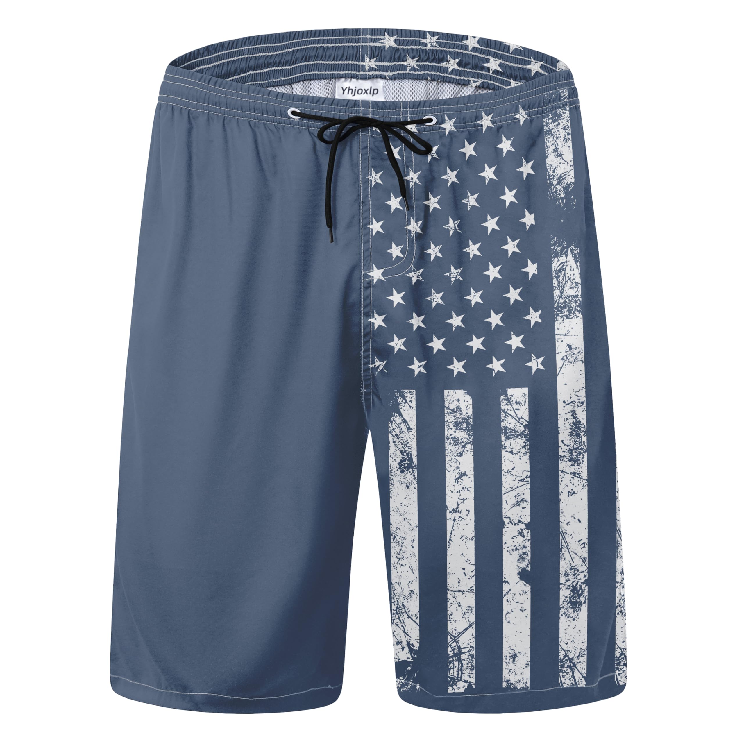 Mens Swim Trunks Quick Dry Board Shorts with Mesh Lining, Breathable Fit Print Beach Shorts Swimwear Bathing Suits