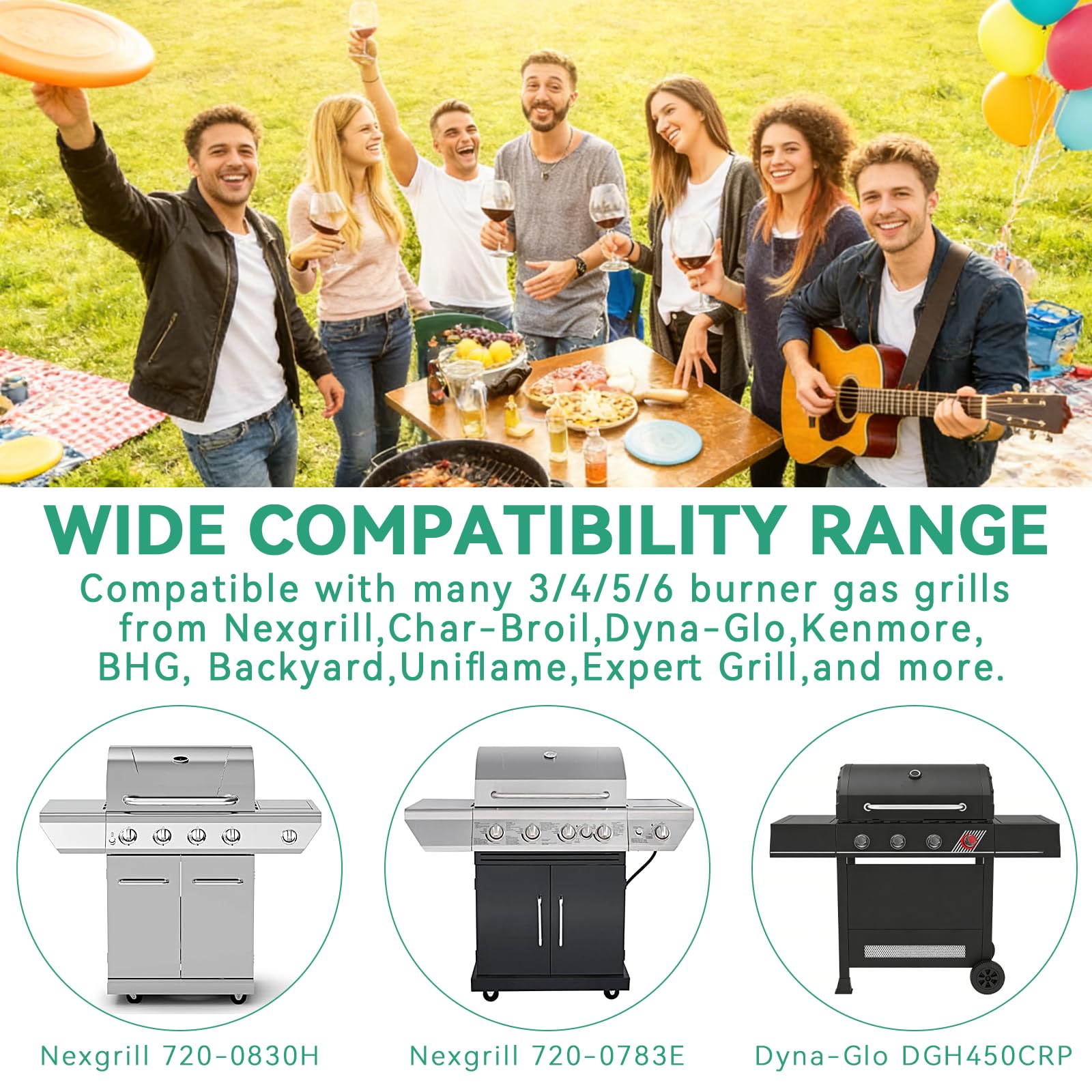 Universelle Fettwanne mit Auffangwanne 60cm bis 80cm, Verstellbare Tropfpfanne für 3/4/5/6-Brenner Gasgrill, Kompatibel mit Nexgrill, Char-Broil, Dyna-Glo, Kenmore, Expert und mehr