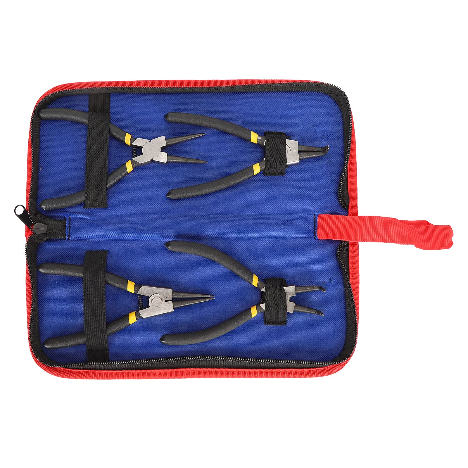 Pinces à bijoux, aiguille ronde, nez incurvé, outils de fabrication d'ornements portables, 4 pièces