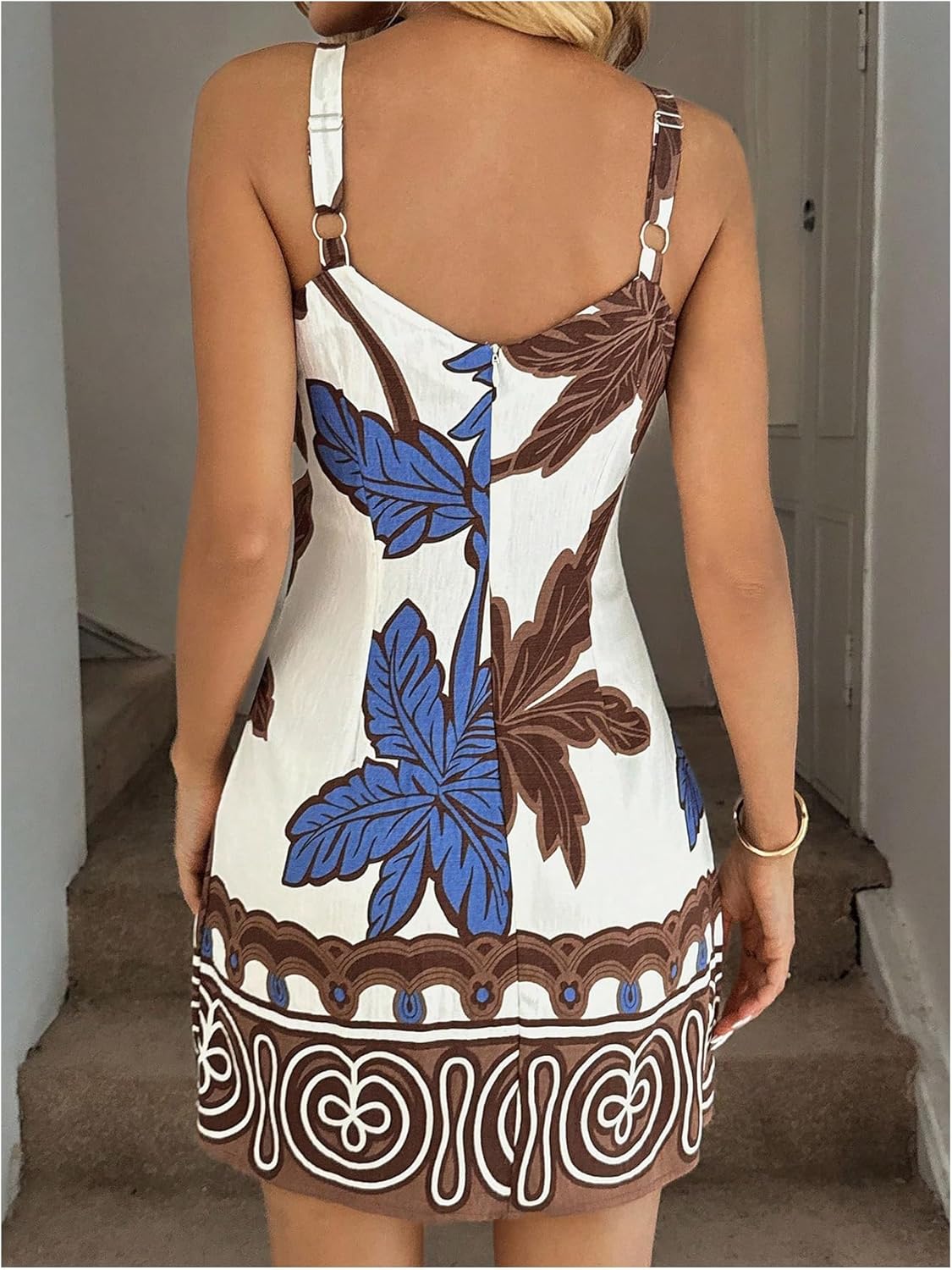 Verdusa Women's Boho Tropical Tank Dress Vintage Holiday Dresses Vacation Outfits