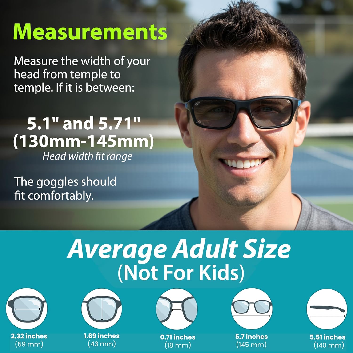 BLUE CUT Sports Protection Goggles, Photochromic Lenses Safety Glasses for Basketball, Pickleball Indoor Outdoor Sports - Image 3