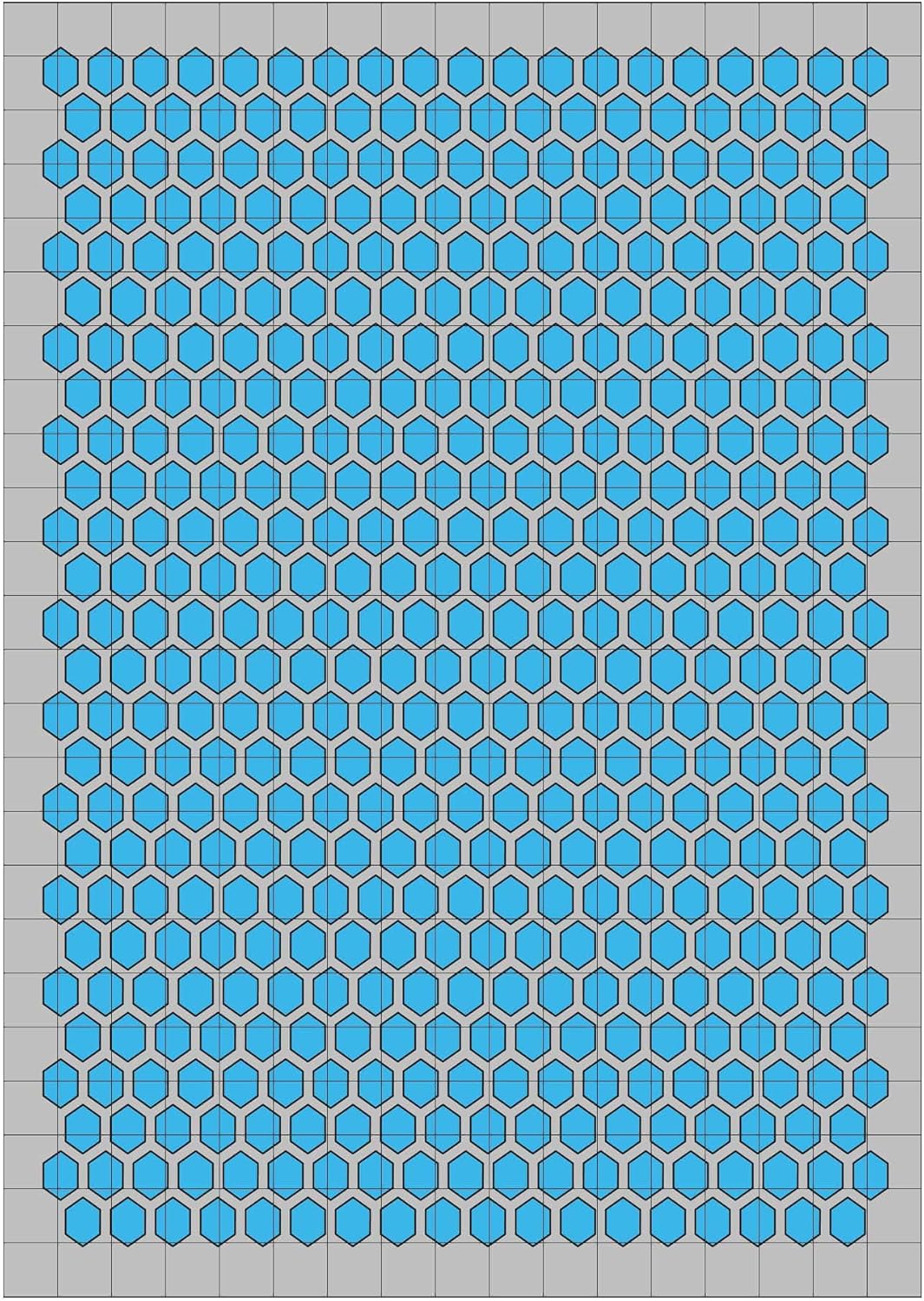 SHS1008P Hexagon Vinyl Paint Mask/Stencil Kit for R/C, RC