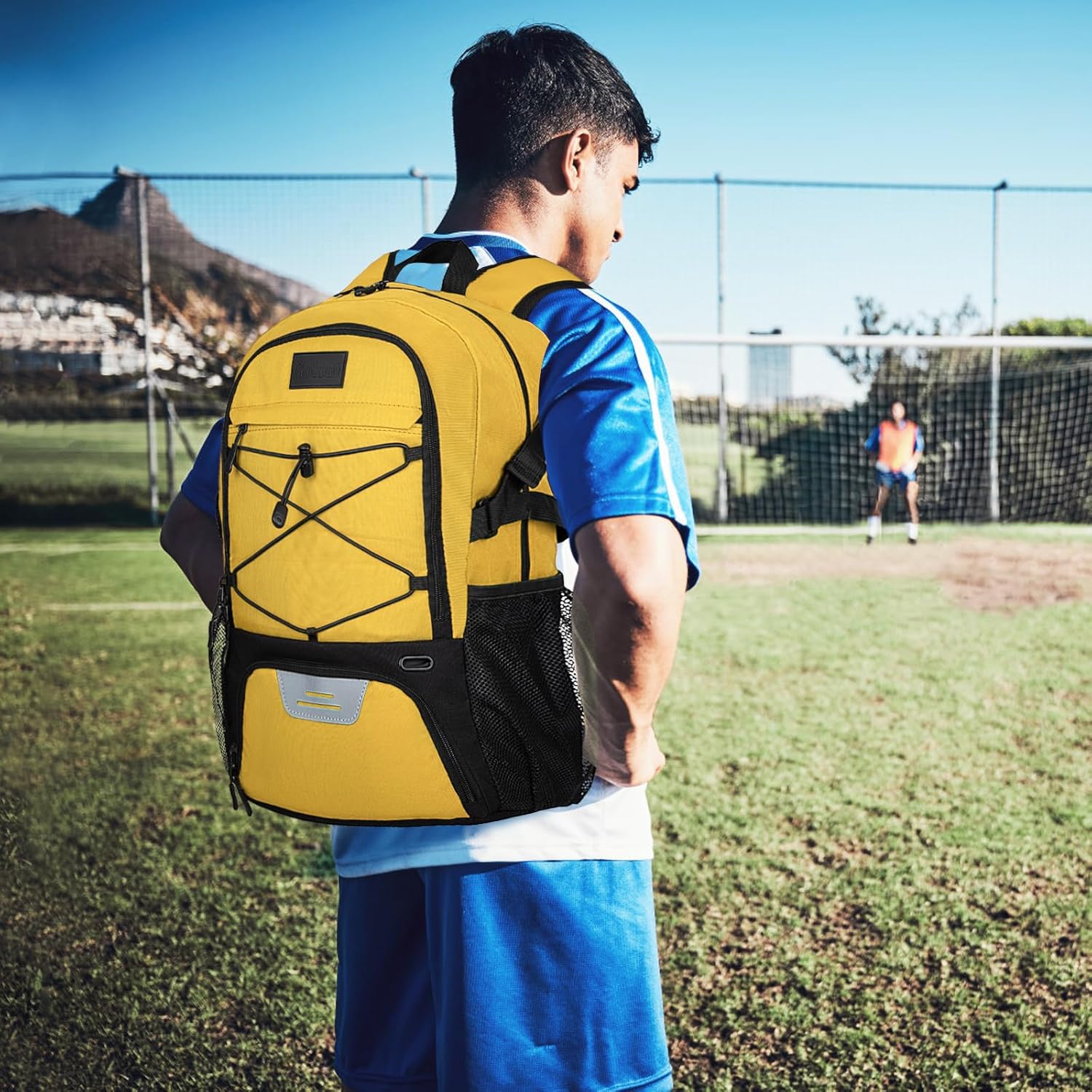 Goloni Soccer Backpack,Basketball Backpack with Ball Compartment & Shoe Compartment,Backpack for Basketball,Soccer