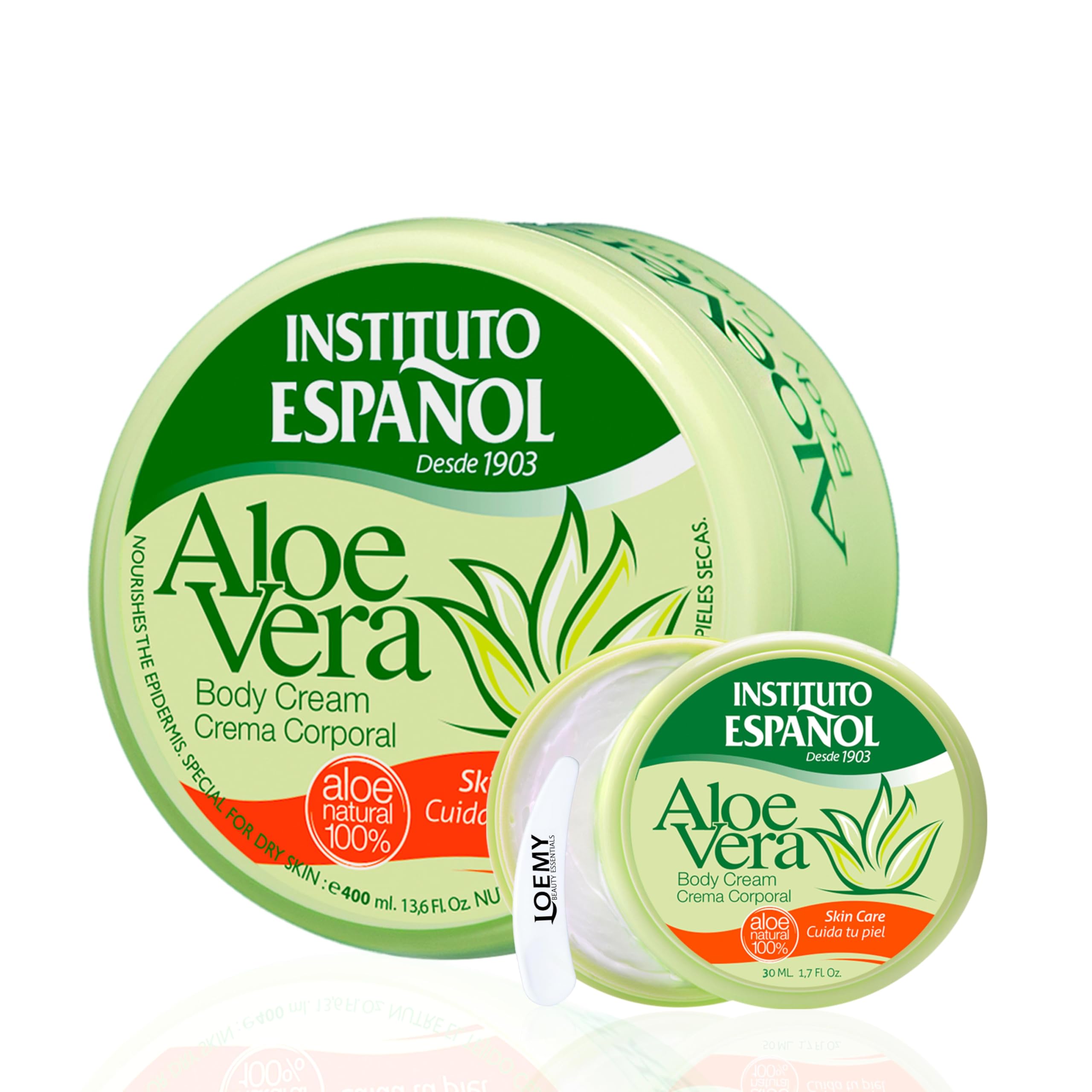 Instituto Espaol Aloe Vera Creme, Feuchtigkeitscreme, Krpercreme fr  Hnde, Fe, Creme fr trockene Haut, Gesichtscreme fr den tglichen  Gebrauch, Reiseset 430ml : Amazon.de: Kosmetik