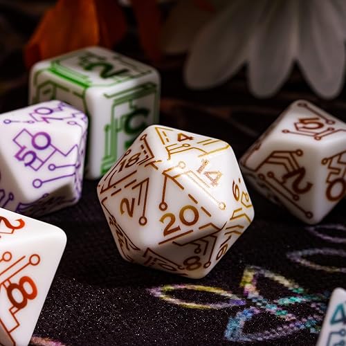 Miniatura 171 de Juego de dados de queso, juego de dados DND poliédricos de resina amarilla para juegos de rol D&D y otros juegos de mesa Dados