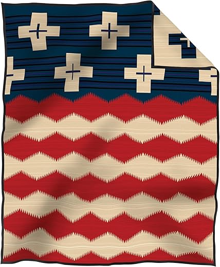 PENDLETON Brave Star Blanket Red/White/Blue, One Size