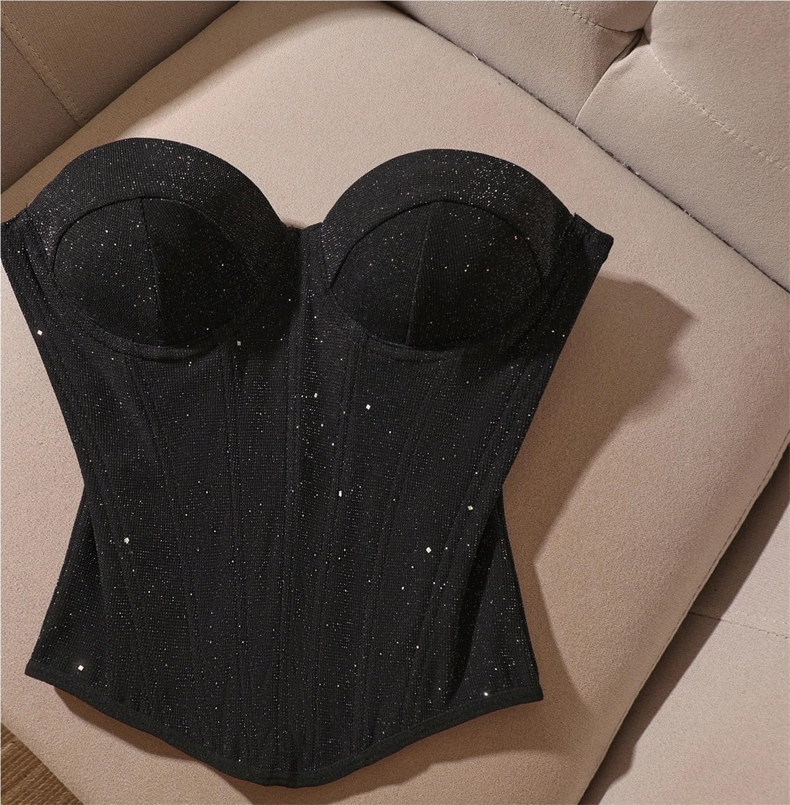 Fishbone Camisole Sexy Spicy Girl Fishbone trägerlose Bralette Weste Damen Pure Desire Brust Kleidung Oberbekleidung Top rückenfrei kurz