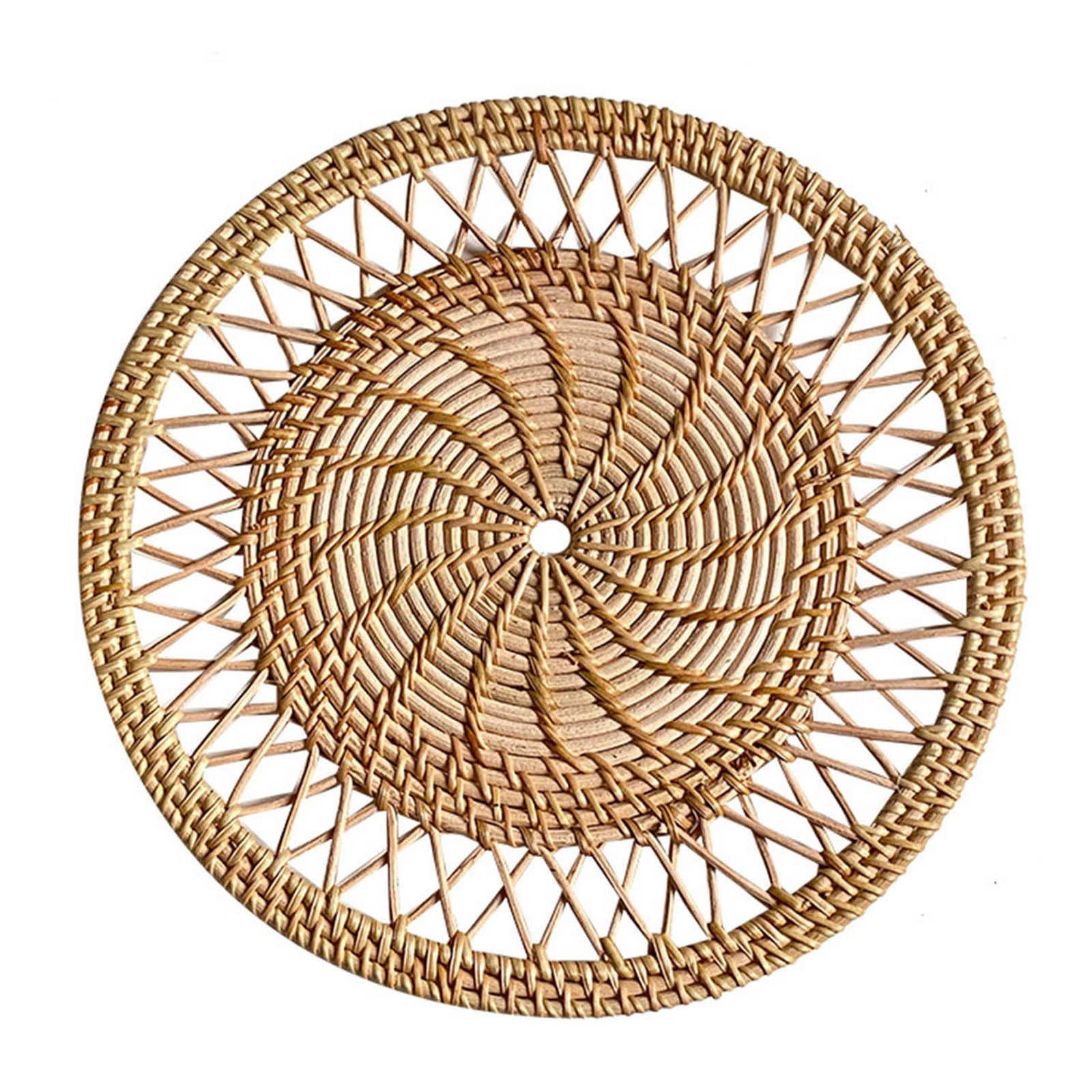 Wall Basket Decor Nordic Woven Rattan Decor Hollow Hanging Baskets ExquisiteCraftsmanship Decorative Wicker Basket