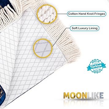 Thick Islamic Prayer Mat, Gifts for Muslim Women & Men, Adult Salah Mat, Eid Mubarak Blue