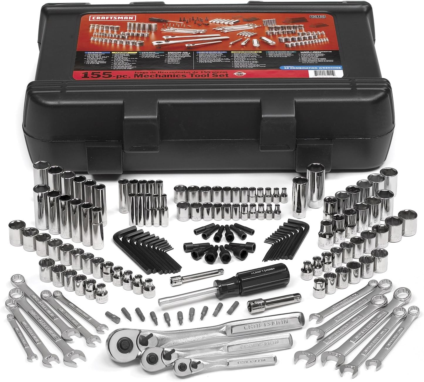 Craftsman 9-35155 Mechanics Tool Set, 155-Piece