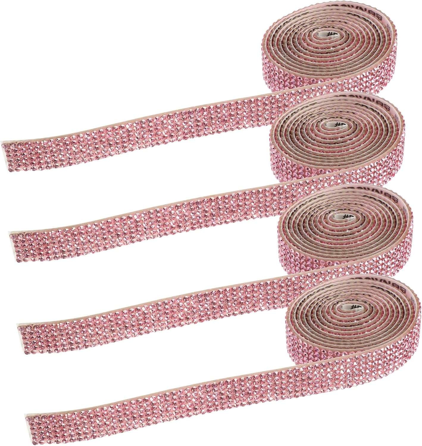 4rolls DIY Decorative Diamond Stickers Jewel Stickers for Wedding Dresses Dress Belt Rhinestone Applique