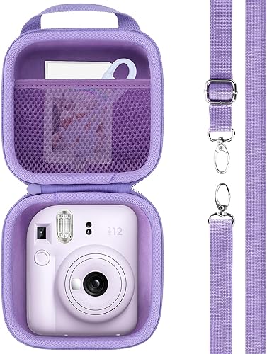 Carcasa rígida de repuesto para cámara instantánea Fujifilm Instax Mini 1211 (funda lila púrpura)