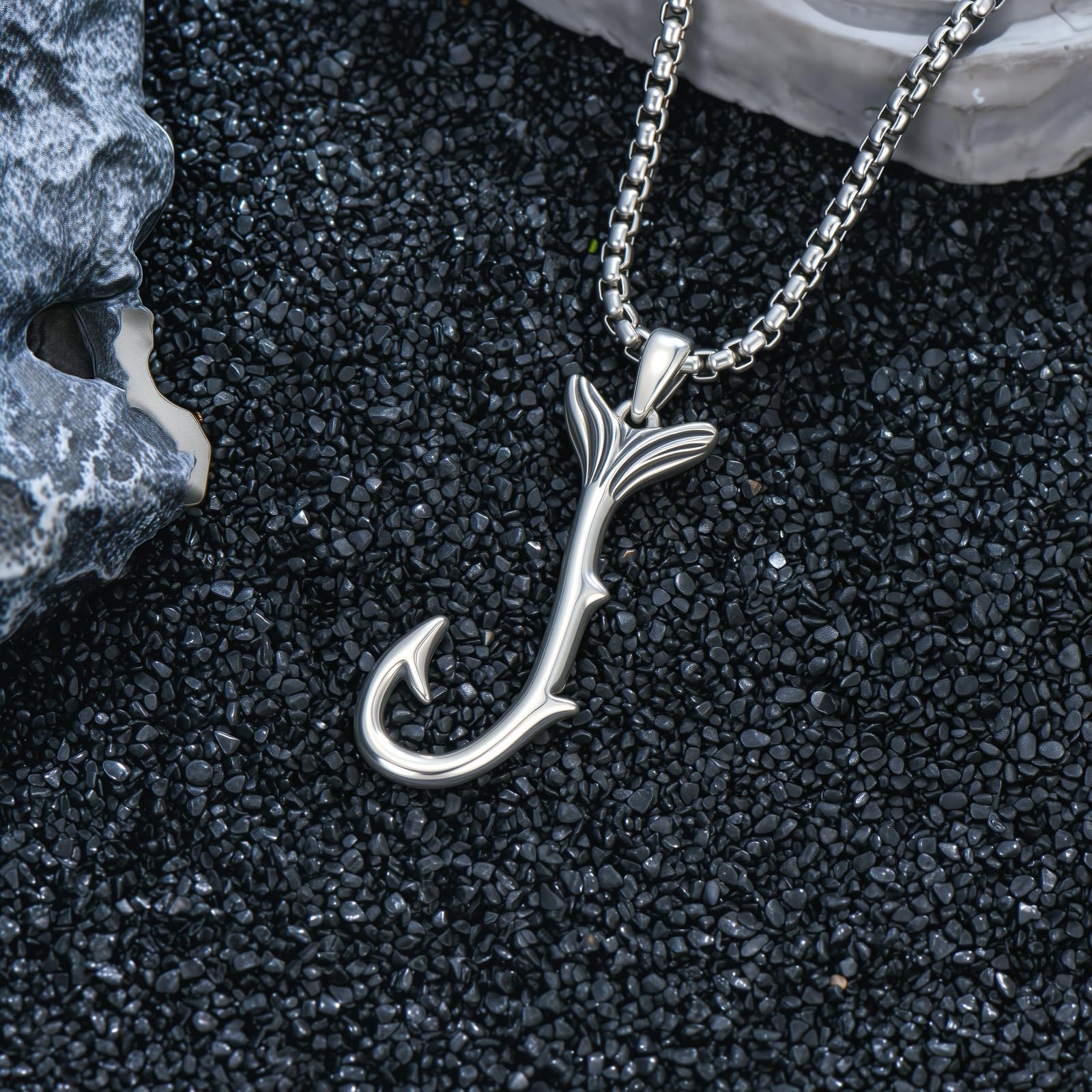 Ami da pesca hawaiani, catena in argento sterling 925, ciondolo a forma di pesce hawaiano, gioielli regalo per uomo e donna