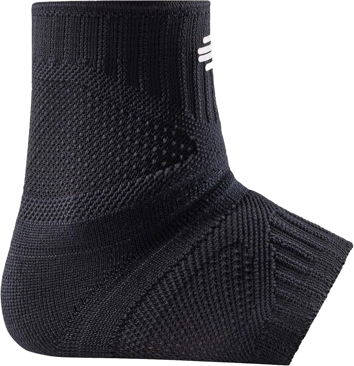 Bauerfeind Sports Ankle Support Dynamic - Ankle Compression Sleeve for Freedom of Movement - 3D AirKnit Fabric for Breathability - Premium Quality & Washable (S, All Black)