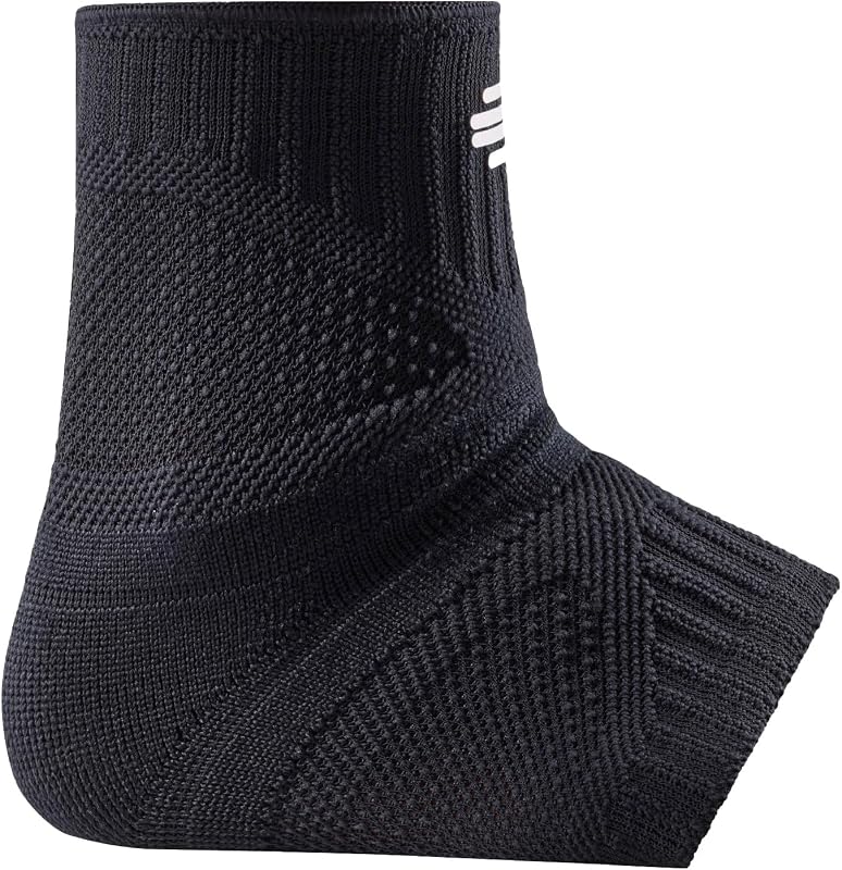 Bauerfeind Sports Ankle Support Dynamic - Ankle Compression Sleeve for Freedom of Movement - 3D AirKnit Fabric for Breathability - Premium Quality & Washable (S, All Black)