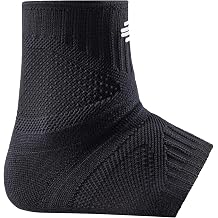 Bauerfeind Sports Ankle Support Dynamic - Ankle Compression Sleeve for Freedom of Movement - 3D AirKnit Fabric for Breathability - Premium Quality & Washable XXL, All Black
