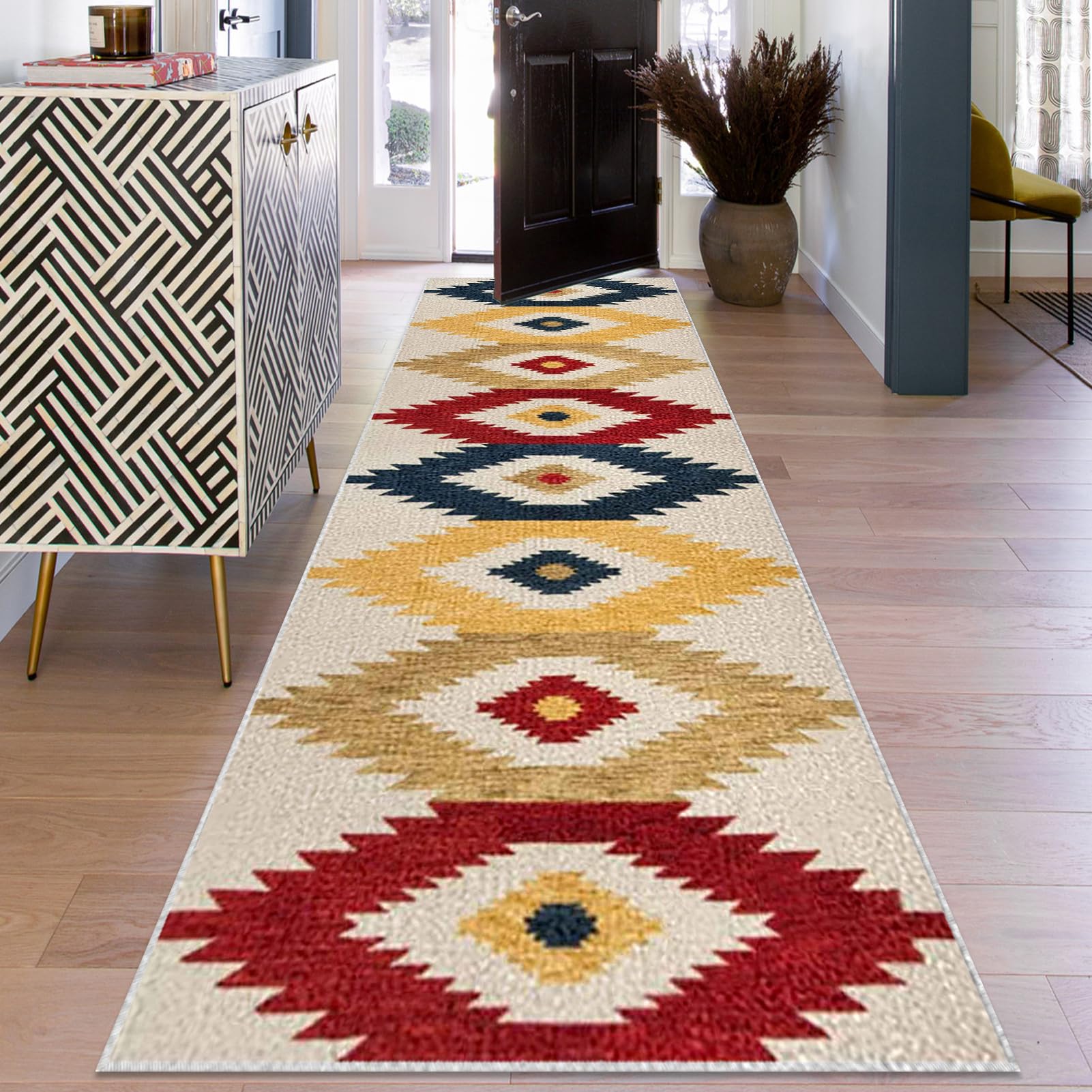 Ruxevnsy Coloraa-280 Runner Rugs For Hallway Non Slip Carpet Runner 40 X 60 Cm Long Kitchen Rugs Washable Hall Runners Narrow Rugs Door Mat Floor Mat Carpet Runners For Hallway Bedroom Living Room Entryway Laundry Room