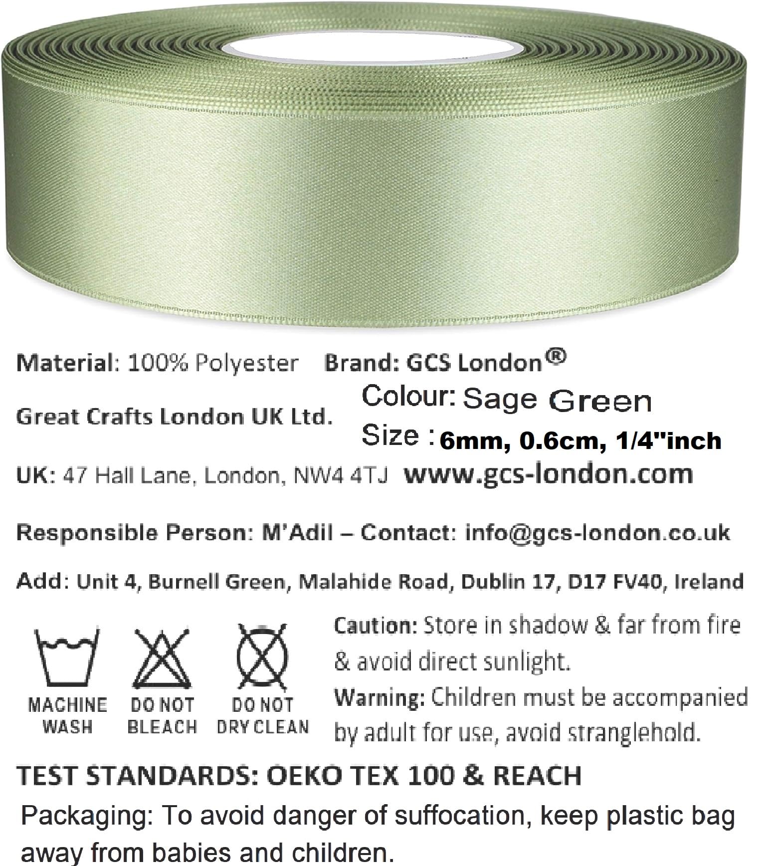 Double Sided Satin Ribbon 25mm x 10 Meters (Off White) for Gifts Wrap Sew Party, Decorations Events Dress Wedding Christmas Crafts, Bows Car, Balloons Hairs, DIY, Bouquets, Cake More — view 480