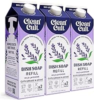 Vista 21 de Cleancult Repuesto líquido de jabón para platos (32 onzas, 1 paquete), poder de limpieza a base de plantas, jabón para platos que corta la grasa