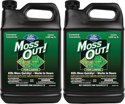 Lilly Miller Moss Out para césped concentrado 1gal - 5601110 (paquete de 2)