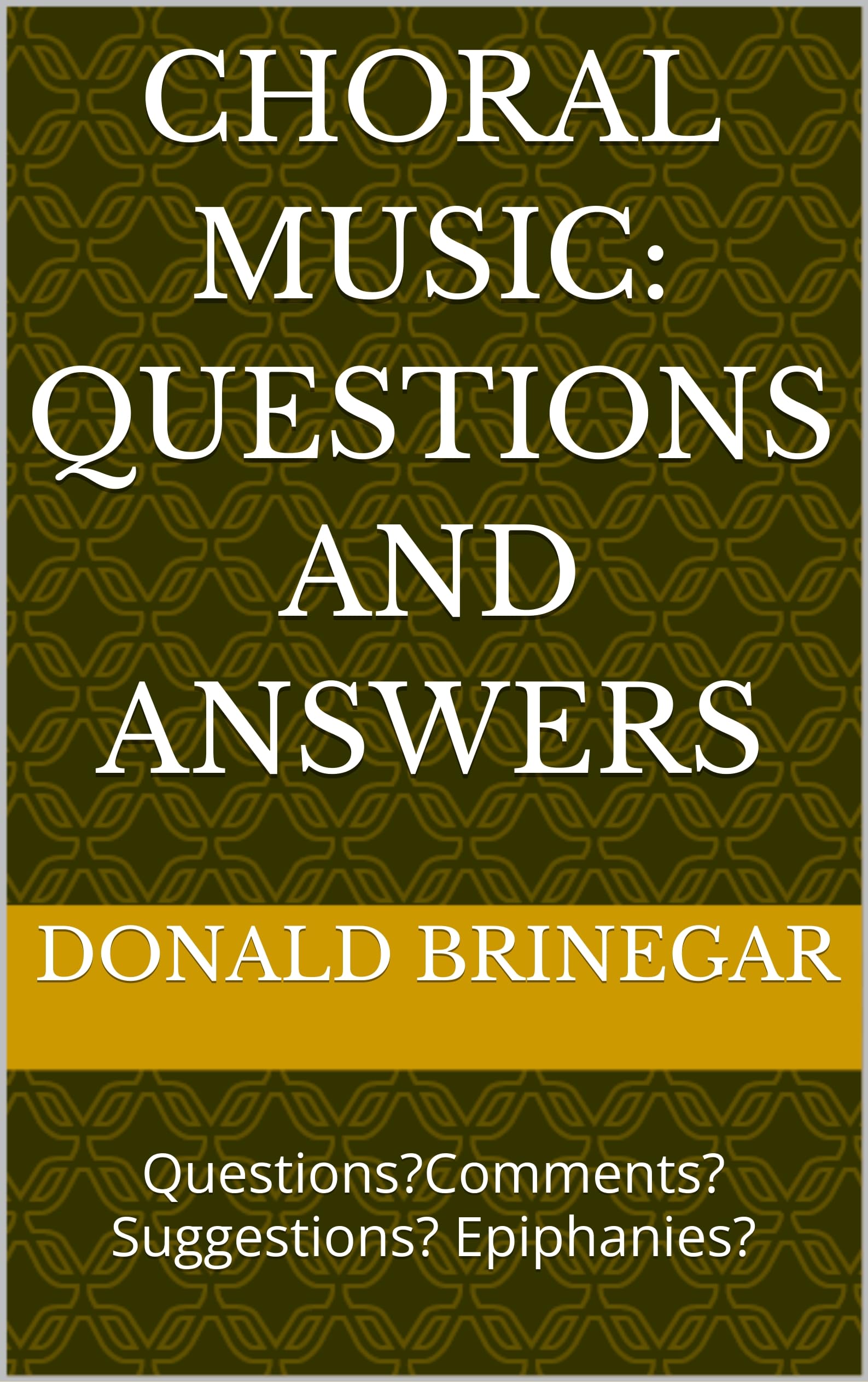 Choral Music résorber les doutes de chant questions answers guide de poche anglais