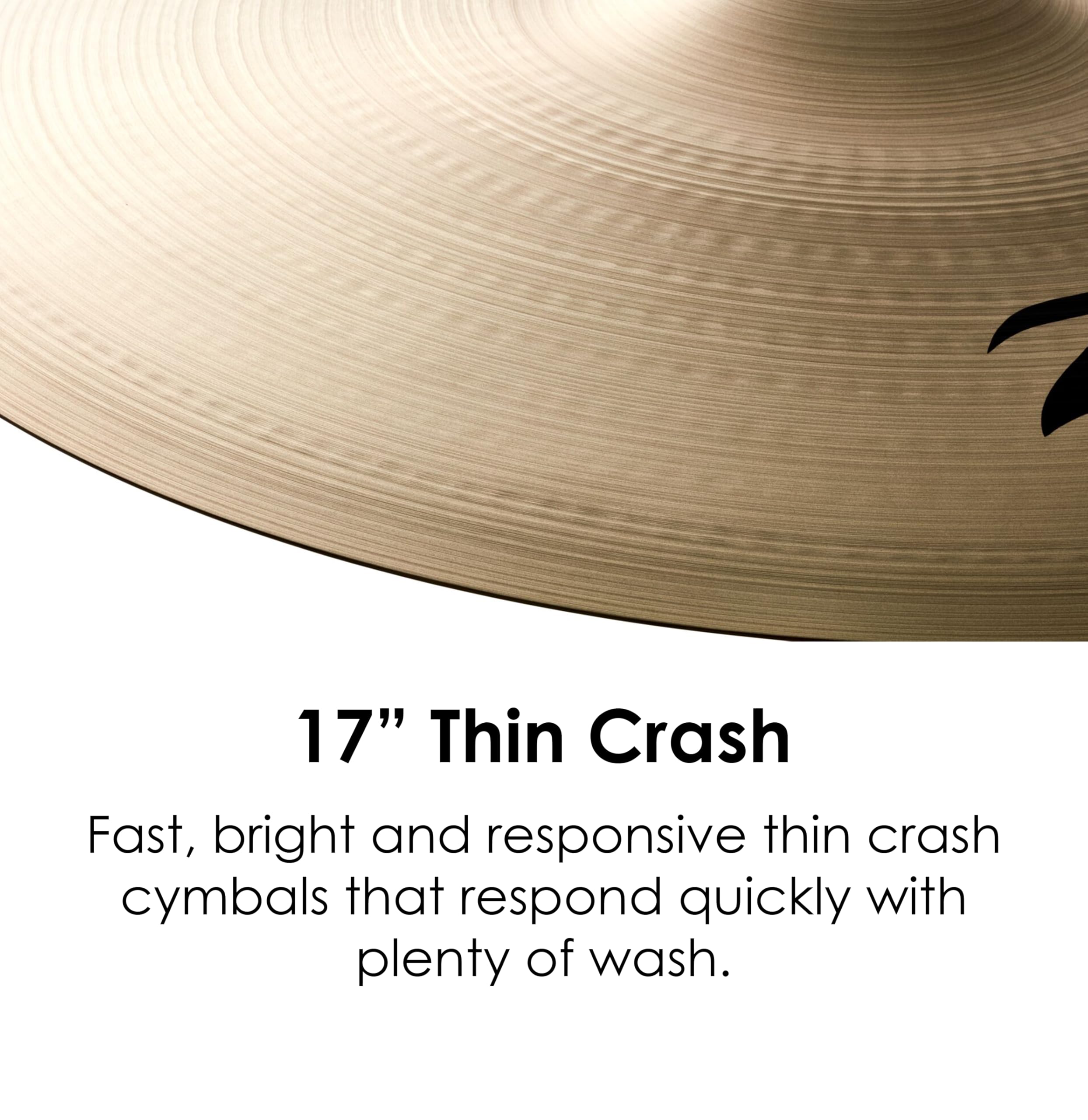 Amazon.co.jp: ジルジャン クラッシュシンバル シン A 17インチ A0224