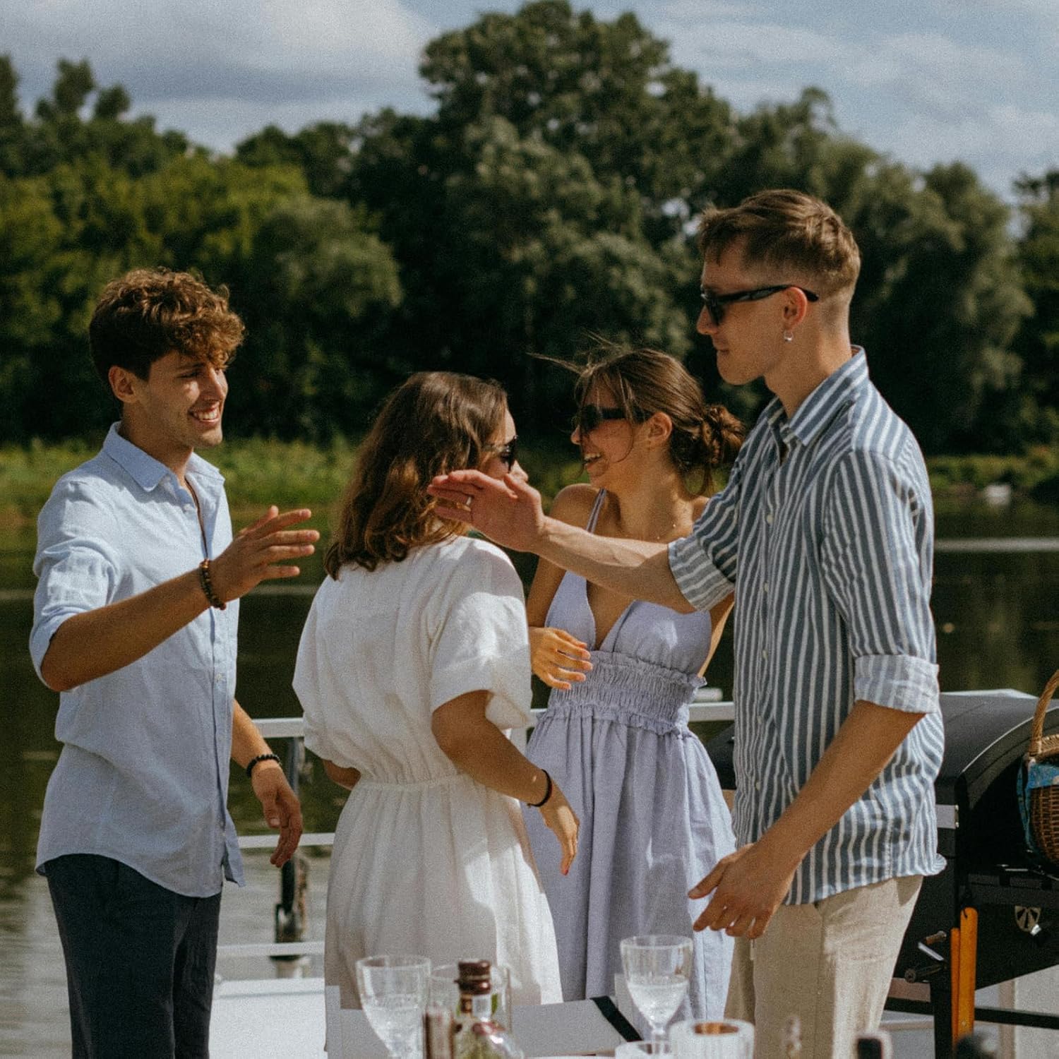 20 Pairs Bulk Sunglasses for Adult Retro 70s 90s Cheap Glasses (Blue) - Image 6