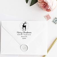 Vista 2 de 10+ Designs to Choose!! Personalized - Address Stamp - Customized Stamp - Self-Inking Monogram Return Address Mail 3 4 Lines Custom Address Stamper