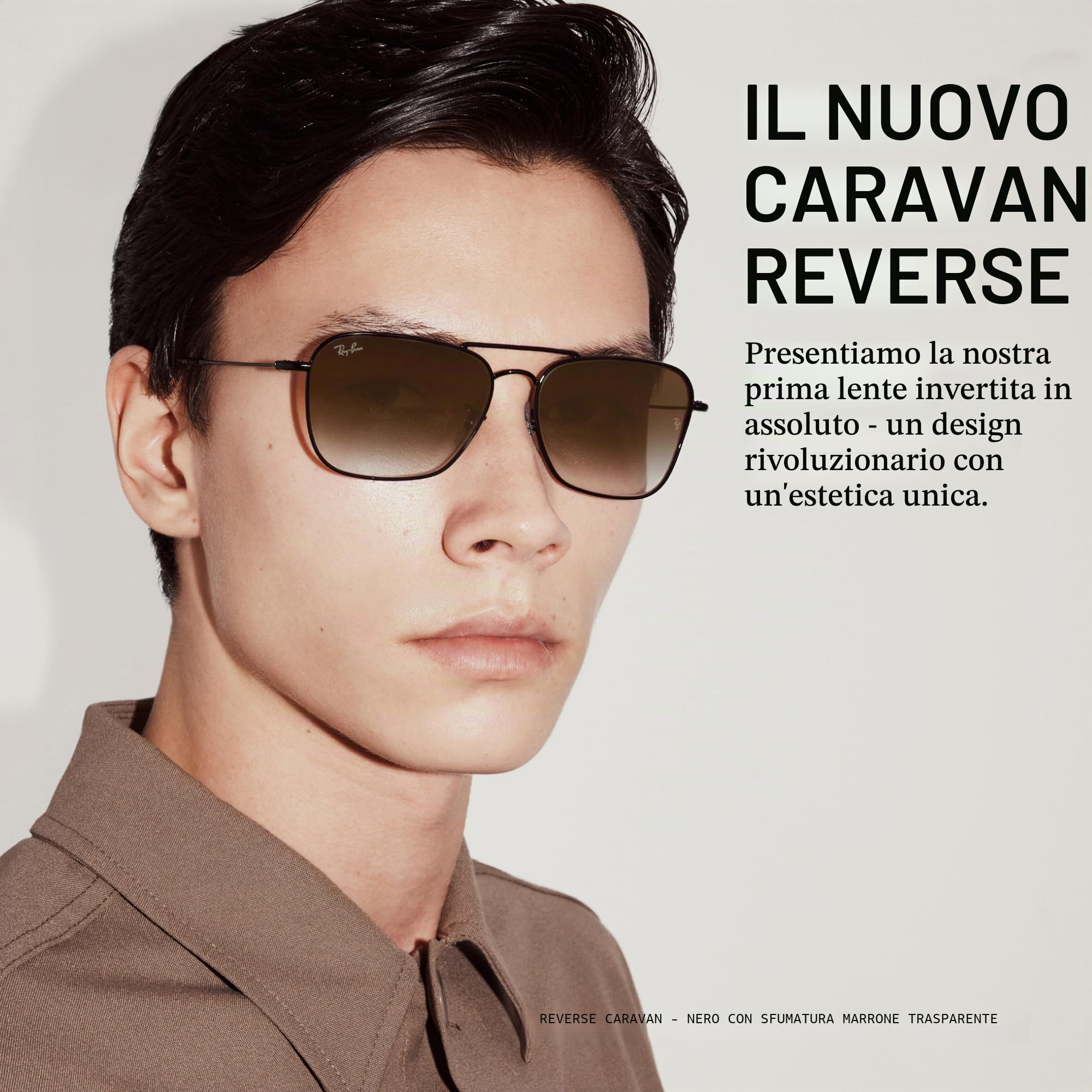 Ray-Ban Occhiali da sole unisex Rbr0102s Caravan Reverse