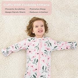 Yoofoss Baby Sleep Sack 18-24 Months Long Sleeve Wearable Blanket Baby 100% Cotton 2-Way Zipper 0.5 Tog Toddler Sleeping Sack, Lightweight(X-Large)
