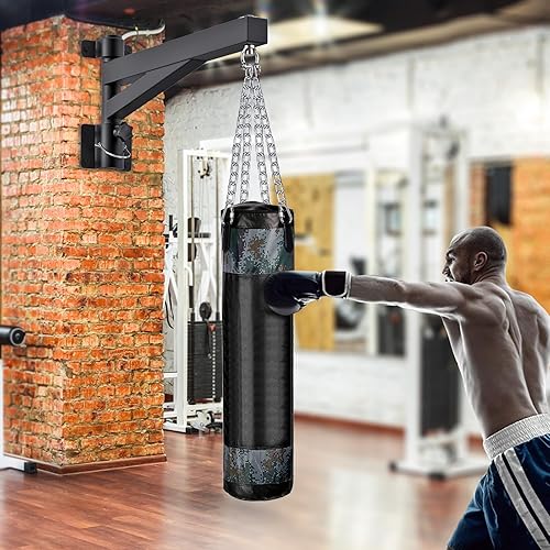 Miniatura 3 de Percha para saco de boxeo para bolsa pesada, accesorios de montaje de haz de rotación de 360, soporte de techo para bolsa pesada I-Beam Ganchos de