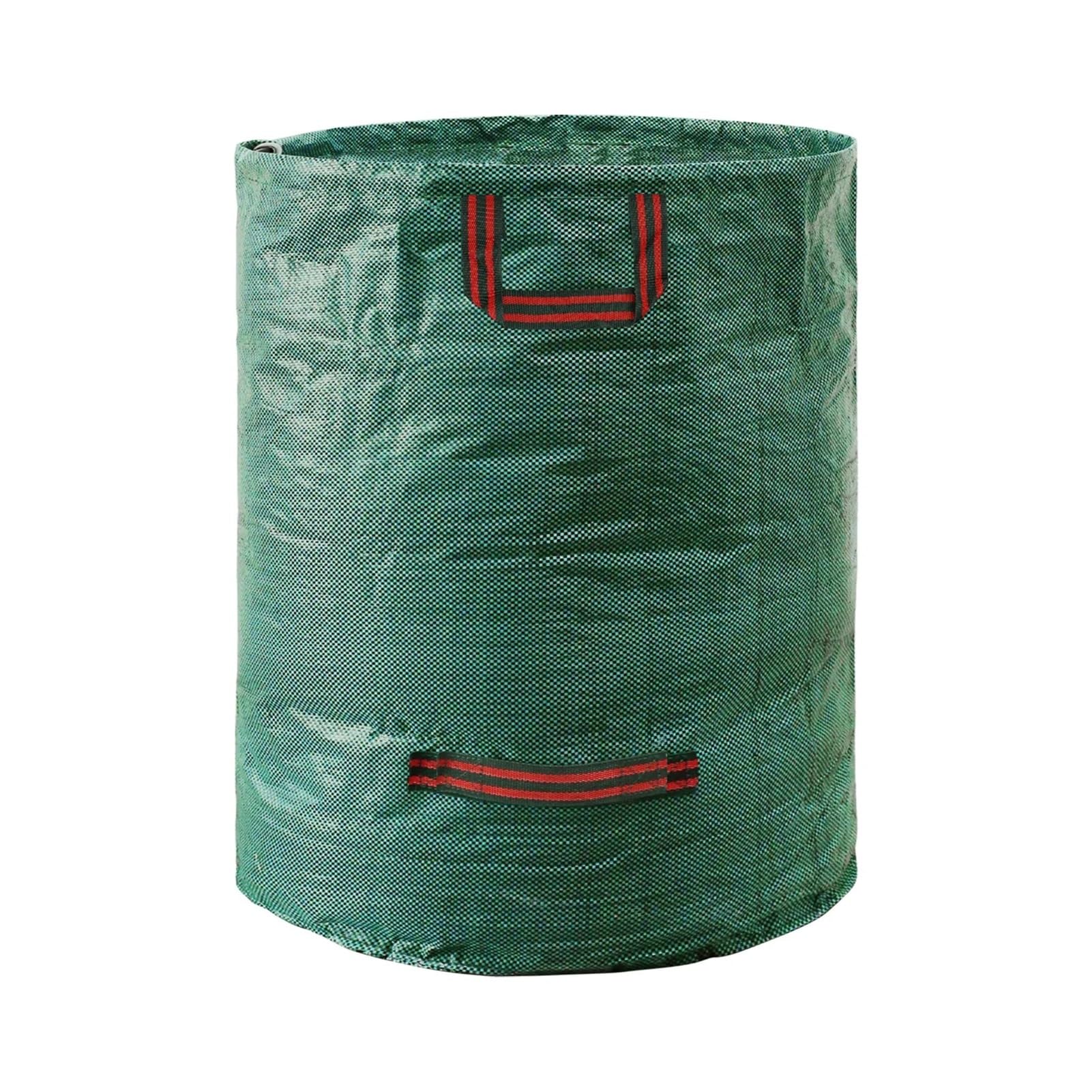 Garden Waste Bag 120/300/500L Large Reusable Waterproof Leaf Sack Weed Trash Can Container For Yard Storage for Plant Leaf Trash Debris(300L)