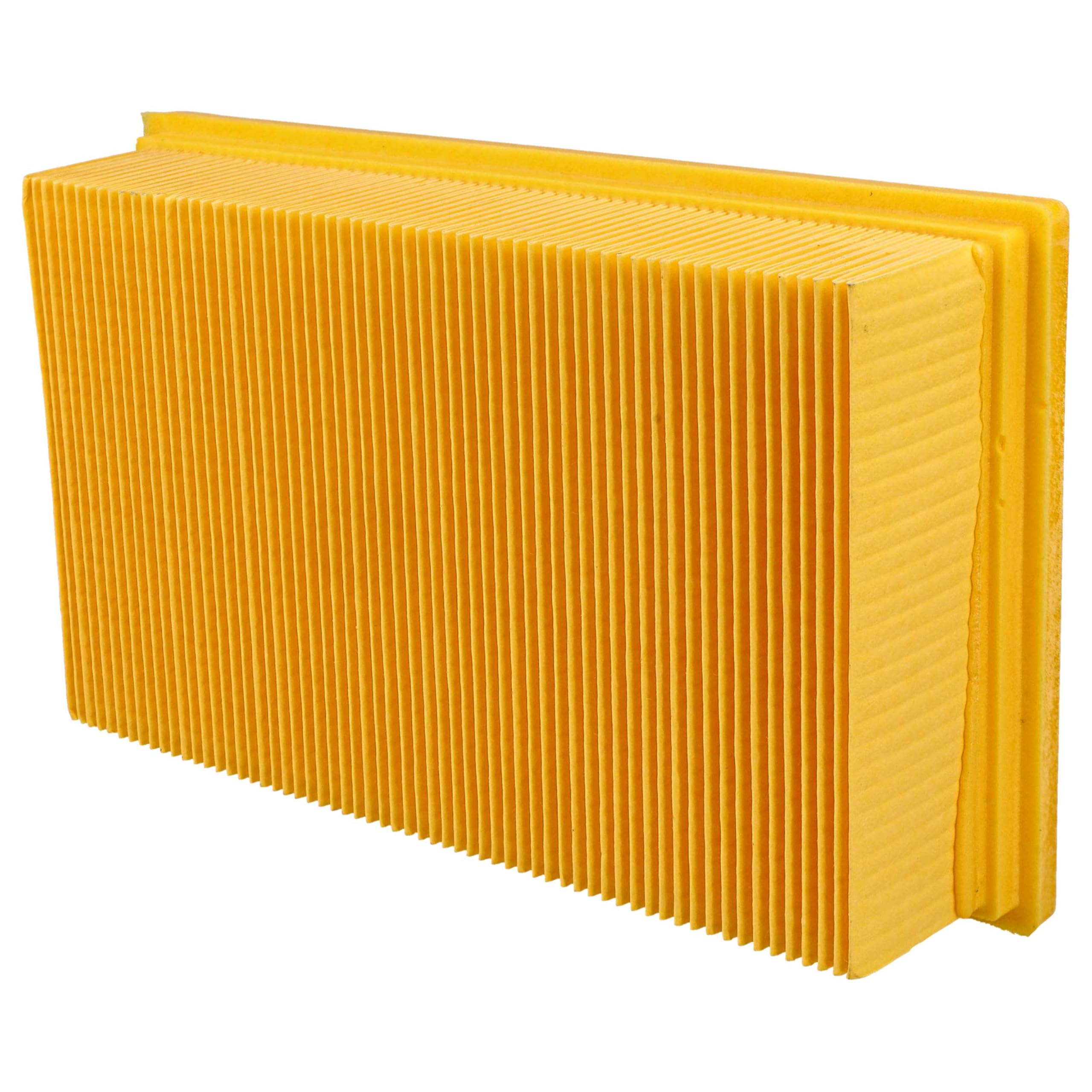 vhbw 3x filtro a pieghe piatte sostituisce Kärcher 6.904-206 per aspirapolvere umido/secco - Elemento filtrante